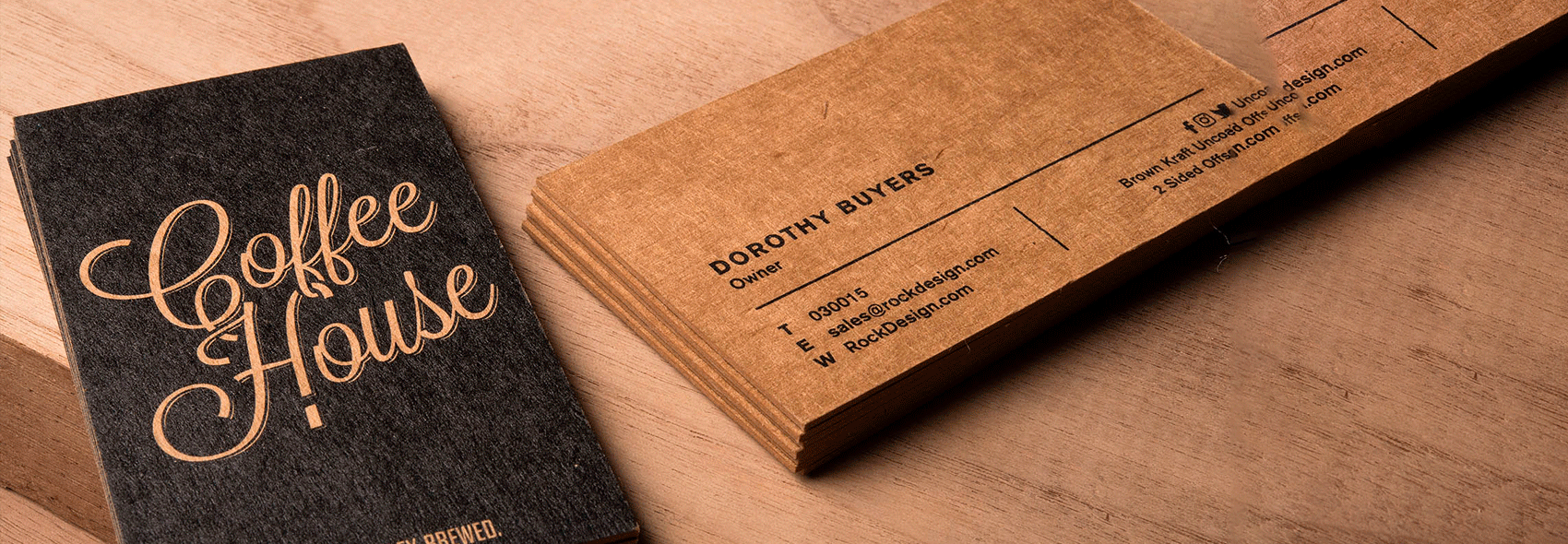 Brown Kraft Cards Espirito Santo Marketing Solutions