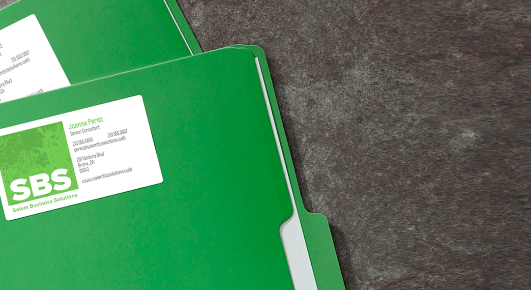 Business Card Stickers