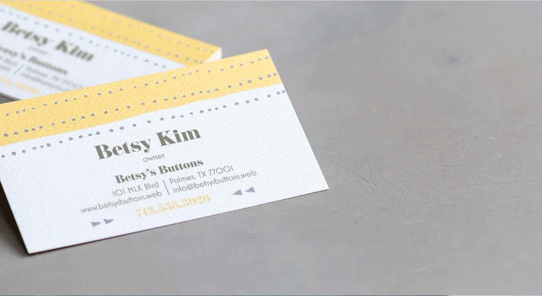 Natural Textured Business Cards